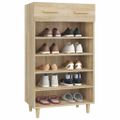 vidaXL Botník farba dubu sonoma 60x35x105 cm spracované drevo