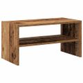 vidaXL Regál na topánky stohovateľné staré drevo 60x30x30,5 cm