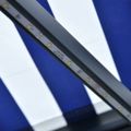 vidaXL Ručne zaťahovacia markíza s LED 600x300 cm modro-biela