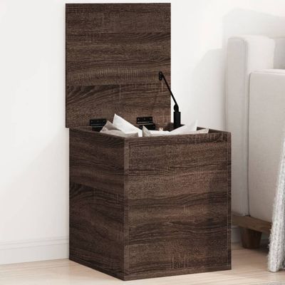 vidaXL Úložný box hnedý dub 40x42x46 cm kompozitné drevo