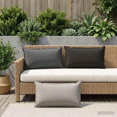 vidaXL Poťah na podložku 2 ks HOUTEN Antracitová 40 x 70 cm Polyester