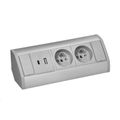 ORNO OR-GM-9039/G  Zásuvka rohová s USB