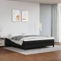 vidaXL Posteľný rám s boxspringom čierny 180x200 cm umelá koža
