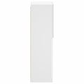 vidaXL TV skrinka s LED svetlami biela 30,5x30x102 cm