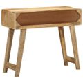vidaXL Konzolový stolík 90x32x75 cm Masívne drevo hrubé mango