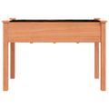 vidaXL Kvetináč s vložkou hnedý 118x59x76 cm jedľový masív