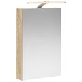 vidaXL Kúpeľňová zrkadlová skrinka Sonoma dub 40 x 10,5 x 60,5 cm