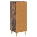 vidaXL Zásuvkový kabinet Dymový dub 33 x 34,5 x 90 cm Kompozitné drevo