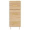 vidaXL Komoda dub sonoma 34,5x34x90 cm spracované drevo