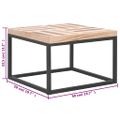 vidaXL Konferenčný stolík 50x50x33,5 cm masívne drevo