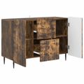 vidaXL Servírovacia skriňa so zásuvkou Dymový dub 89 x 34,5 x 62 cm