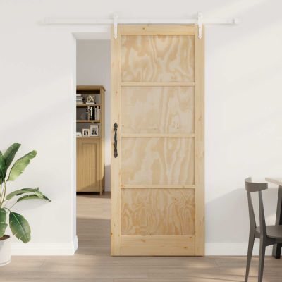 vidaXL Posuvné dvere ORKDAL Prírodná a biela 86 x 211 cm