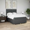 vidaXL Boxspring posteľ s matracom tmavosivá 140x200 cm látka