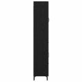 vidaXL Highboard Čierny dub 69,5 x 34 x 180 cm Kompozitné drevo