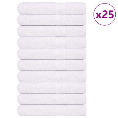 vidaXL Uteráky FROGN 25 ks biele 100x200 cm 360 g/m²