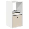 vidaXL Nočný stolík 2 ks Biela 35 x 32 x 68,5 cm Kompozitné drevo