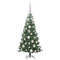 vidaXL Vianočný stromček Zelená 120 cm PVC
