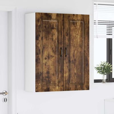 vidaXL Dvierka na umývačku Kalmar Dymová dub 80 x 31 x 100 cm