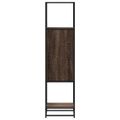 vidaXL Vysoká skrinka hnedý dub 35,5x35x139 cm kompozitné drevo+kov