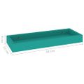 vidaXL Terasové nástenné police 2 ks modré 40x15x4 cm MDF