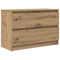 vidaXL TV skrinka Artisan Dub 80x35x54 cm Drevo