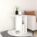vidaXL Príručný stolík biely 60x40x45 cm drevotrieska