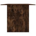 vidaXL Jedálenský stôl dymový dub 180x90x76 cm kompozitné drevo