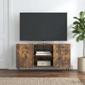 vidaXL TV skrinka 102 x 34,5 x 52 cm Dymový dub Kompozitné drevo