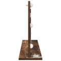vidaXL Toaletné zrkadlo Dymová dub 80 x 45 x 18 cm Obdĺžnikový