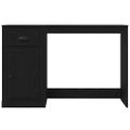 vidaXL Stôl Čierny dub 50 x 115 x 75 cm Kompozitné drevo