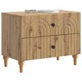 vidaXL Nočný stolík Dub artisan 62 x 34,5 x 48 cm Kompozitné drevo