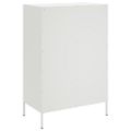 vidaXL Vysoká skrinka biela 68x39x101,5 cm oceľ