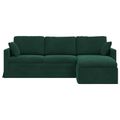 vidaXL Pohovka Tmavozelená 228 x 134 x 80 cm Zamat