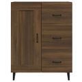 vidaXL Komoda hnedý dub 69,5x34x90 cm spracované drevo