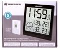 Meteostanica Bresser TemeoTrend JC LCD RC (nástenné hodiny), čierna