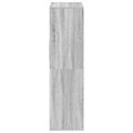 vidaXL Knižnica sivý dub sonoma 66x31x112 cm spracované drevo