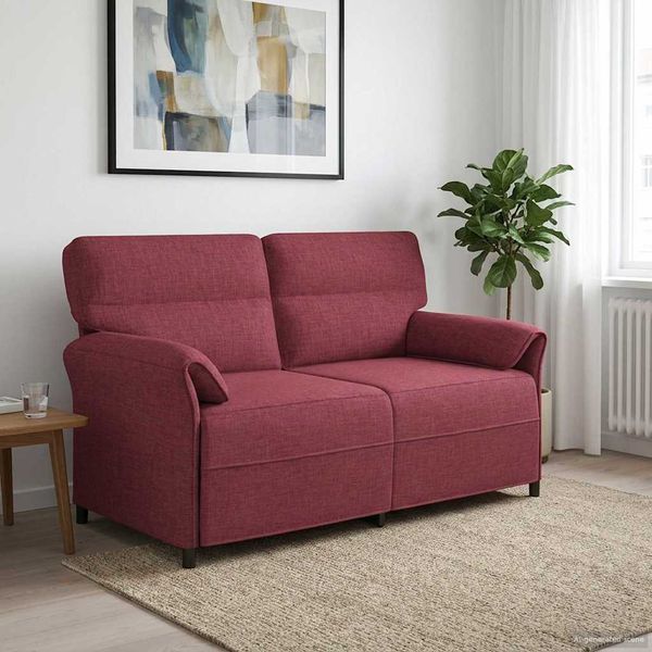 vidaXL Pohovka 100% polyester, kovový rám, MDF, Preglejka