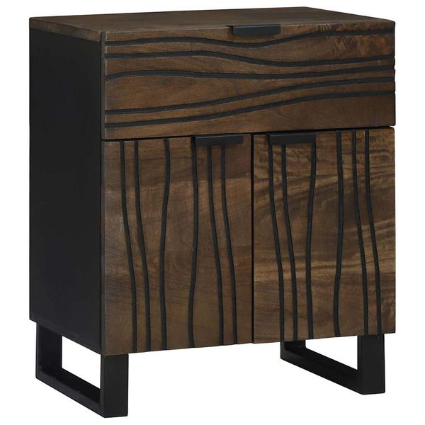 vidaXL Nočný stolík Orech 50 x 33 x 60 cm Kompozitné drevo