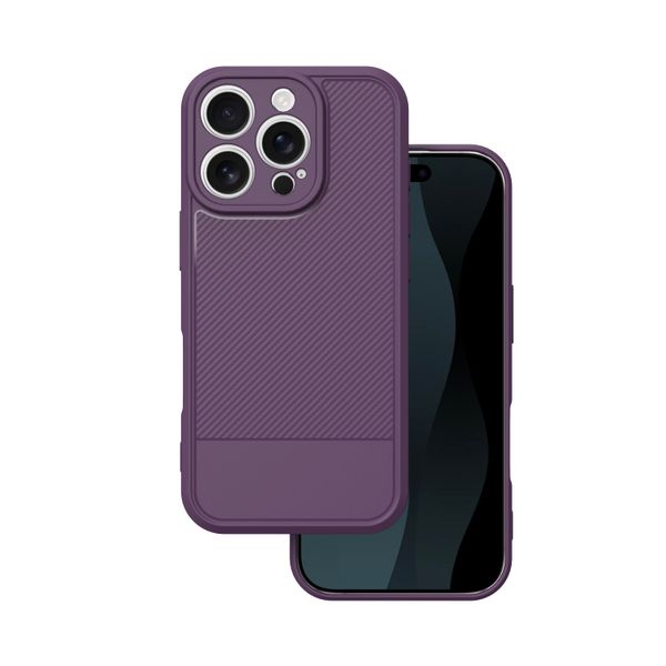 Obal Simple Carbon pre iPhone 17 Pro 6,3" fialový