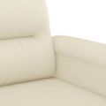 vidaXL Kreslo krémové 60 cm umelá koža
