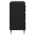vidaXL Servírovacia skriňa Čierny dub 60 x 35 x 70 cm Kompozitné drevo