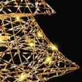 vidaXL Vianočný stromček 120 LED Teplá biela 120,5 cm PET