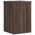 vidaXL Stojany na rastliny 2 ks hnedý dub 20x20x30 cm kompozitné drevo