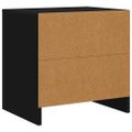 vidaXL Nočný stolík čierny 45x34x44,5 cm drevotrieska