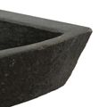 vidaXL Umývadlo Sivá (38-45) x (38-45) x 12 cm Riečna skala