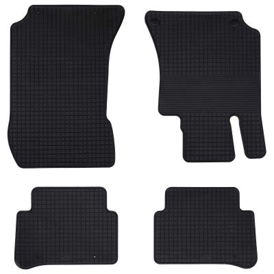vidaXL Autokoberec 4 pcs Čierna vhodné pre MERCEDES E 2009-2016 Guma