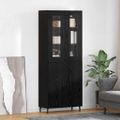 vidaXL Highboard 2 ks Čierny dub 69,5 x 34 x 180 cm Kompozitné drevo