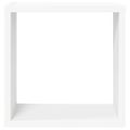 vidaXL Nástenné police 6 ks biele 30x15x30 cm