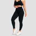 Dámske bezšvové legíny Sculpt Black - GymBeam, veľkosť L
