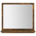 vidaXL Kúpeľňové zrkadlo dymový dub 40x10,5x37 cm spracované drevo